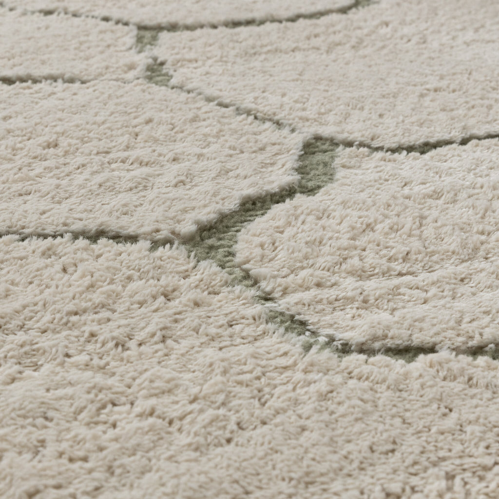Scandinavian Rug - Yune Stone Cream/Green