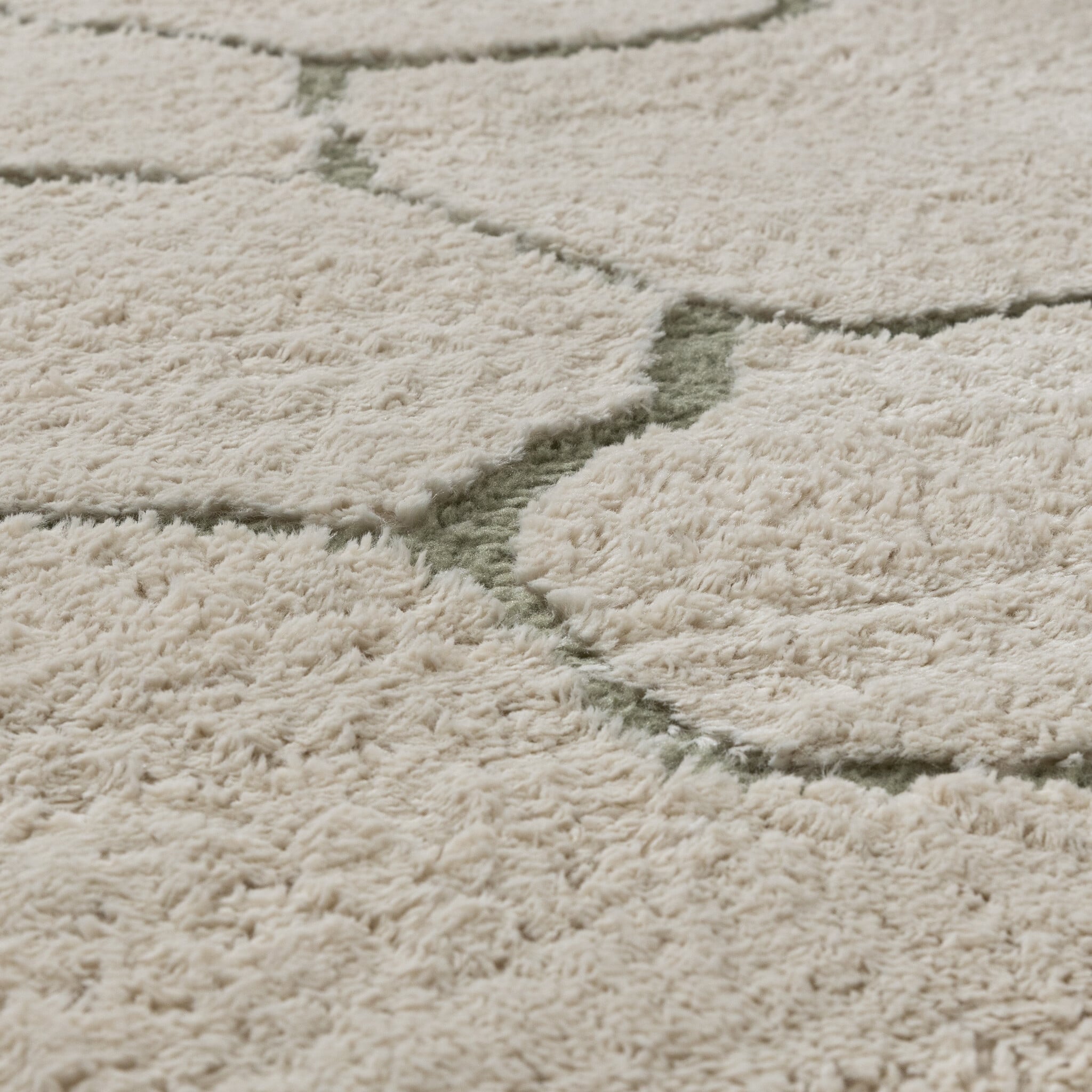 Scandinavian Rug - Yune Stone Cream/Green
