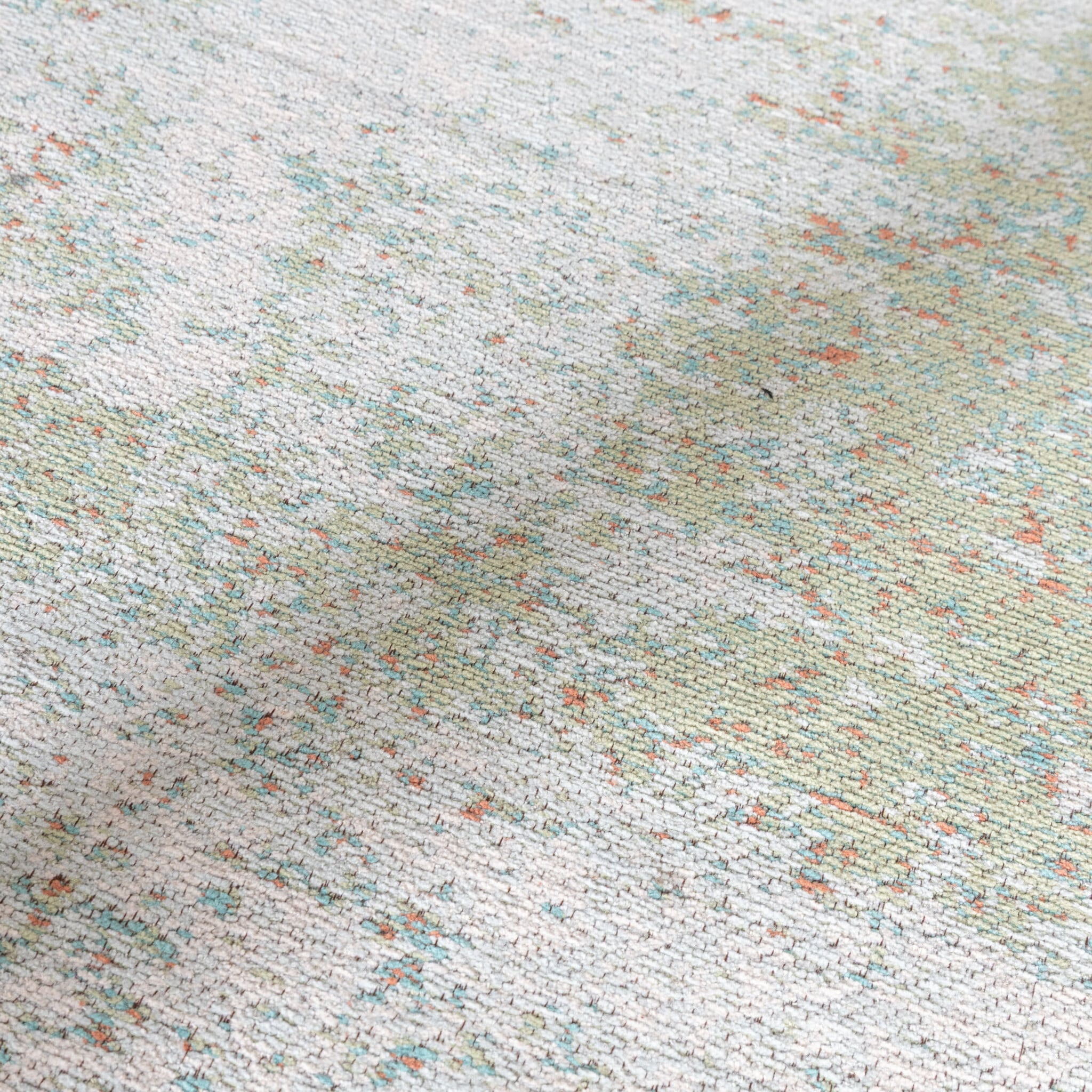 Round Abstract Rug – Candice Mint