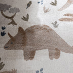 Washable Kids Rug - Mace Dino Cream