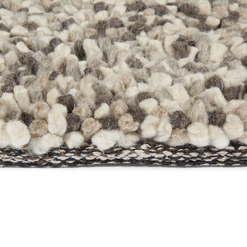 Wool floor rug - Halette Beige/Mottled