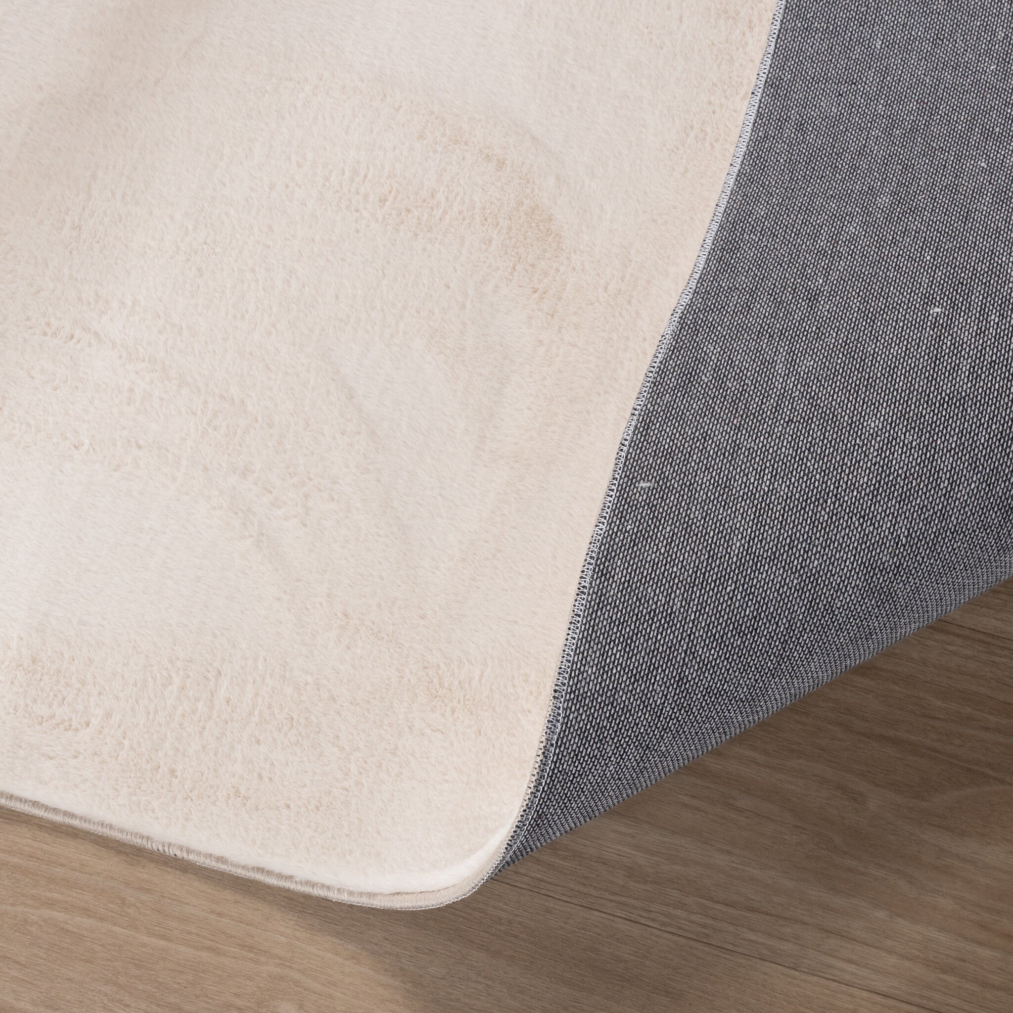 Soft Low-Pile Rug - Cozy Cream