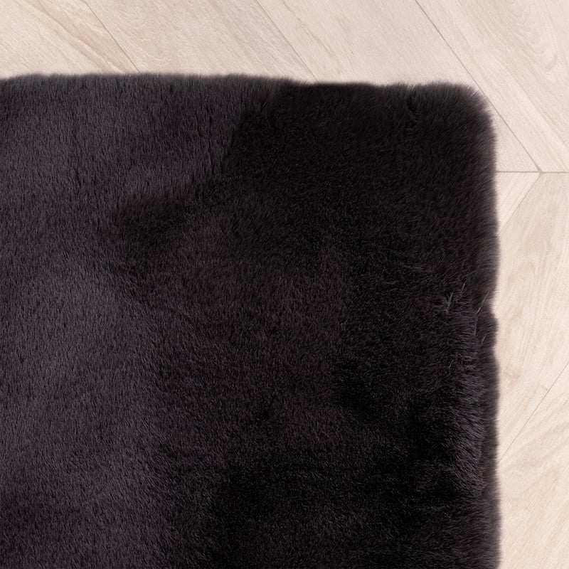 Soft High Pile Runner - Comfy Supreme Black