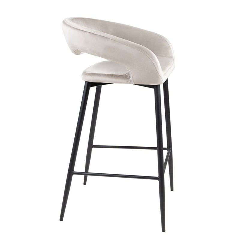 Bar Stool - Lenn Velvet Champagne