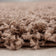 Round high-pile floor rug - Sade Mocha