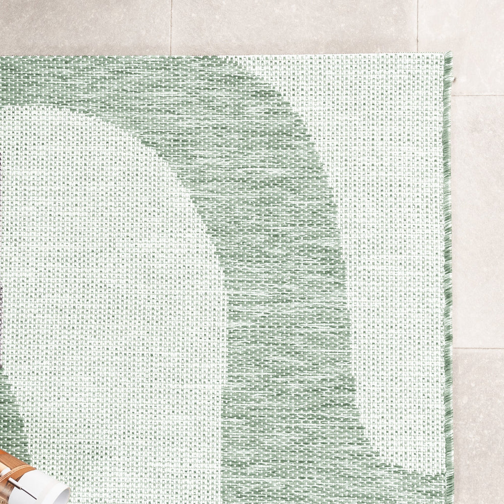 Outdoor Rug - Summer Swirl Green