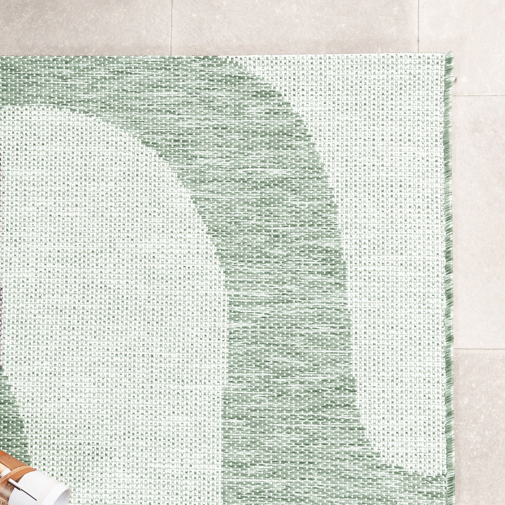 Outdoor Rug - Summer Swirl Green