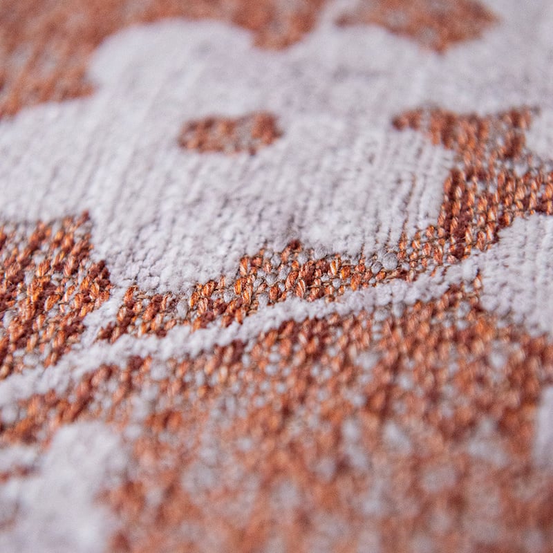 Floral floor rug - Sakura Copper Pink 9371