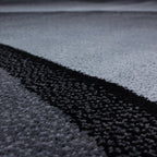 Modern Floor Rug - Plus Black 8010