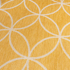Geometric Outdoor Rug – Faro Ripple Yellow