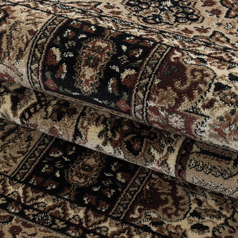 Persian Floor Rug - Kashmir Black 2603