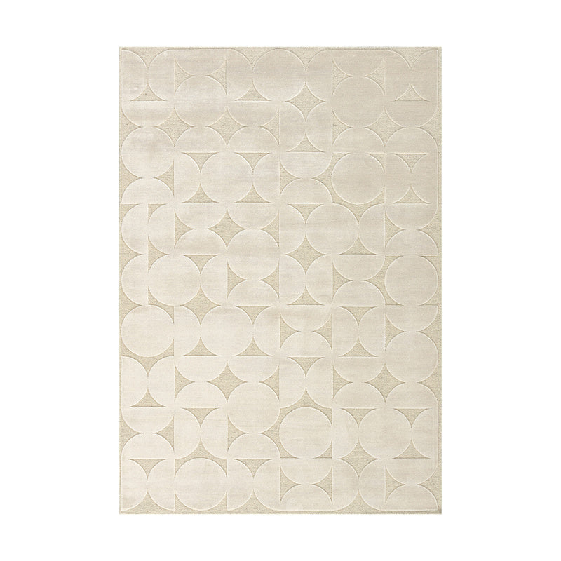 Viscose floor rug - Graphix 3164 Circles Ivory