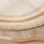 Oval washable children's rug - Milo Beige
