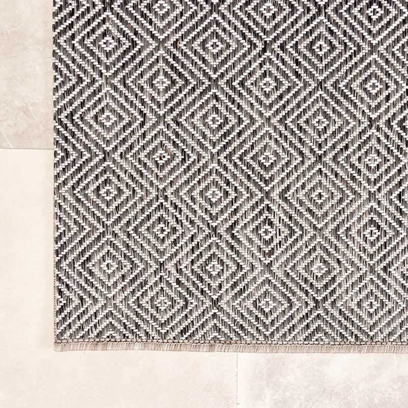 Outdoor Rug - Summer Tile Grey