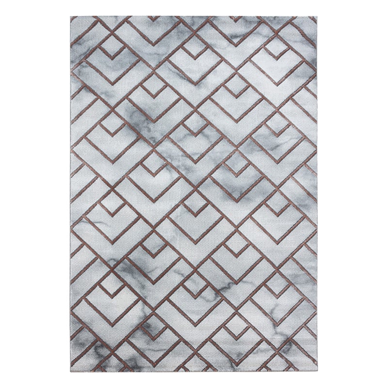 Modern floor rug - Marble Pattern Grey/Brown