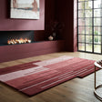 Graphic floor rug - Silco Ombre Red