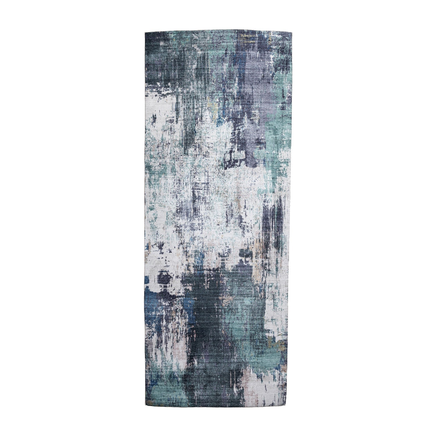 Washable Runner - Domingo Grunge Green/Cream