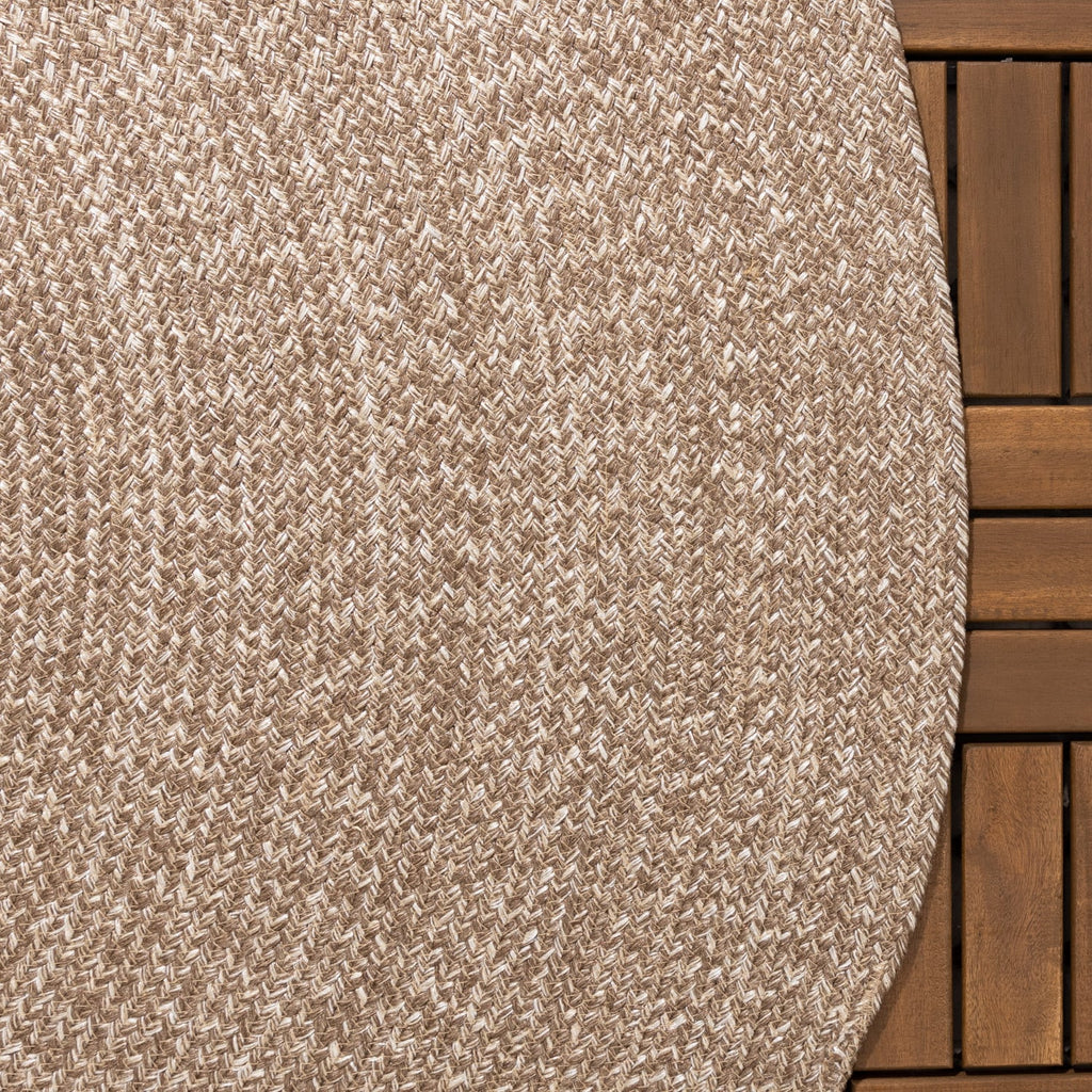 Round Jute Outdoor Rug - Bali Brown