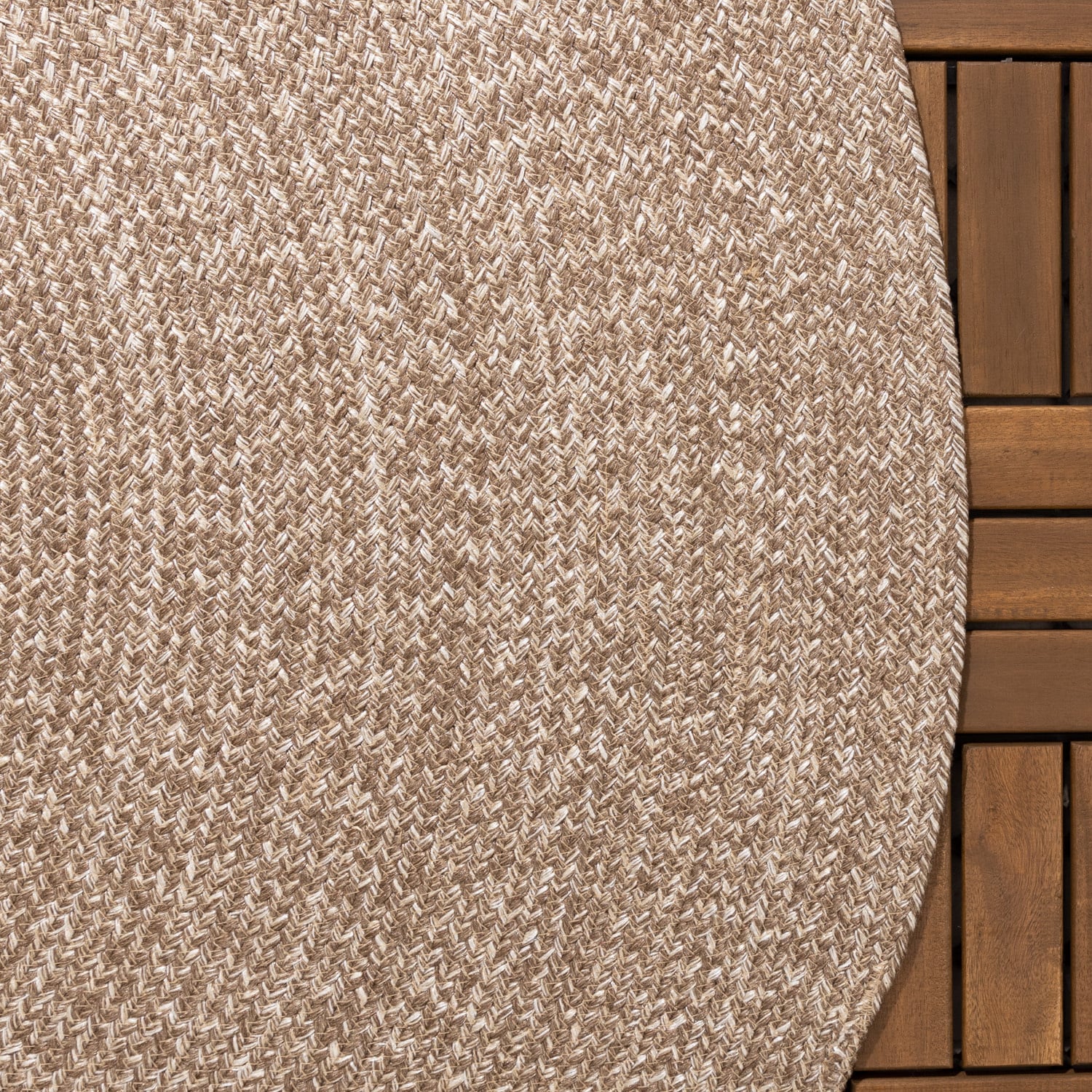 Round Jute Outdoor Rug - Bali Brown
