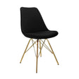 Chair Velvet Black - Gold Frame