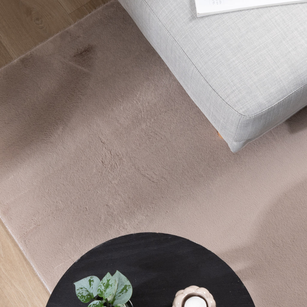 Soft Low-Pile Rug - Cozy Taupe