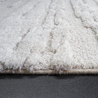 Modern Floor Rug - Lewis White 6191