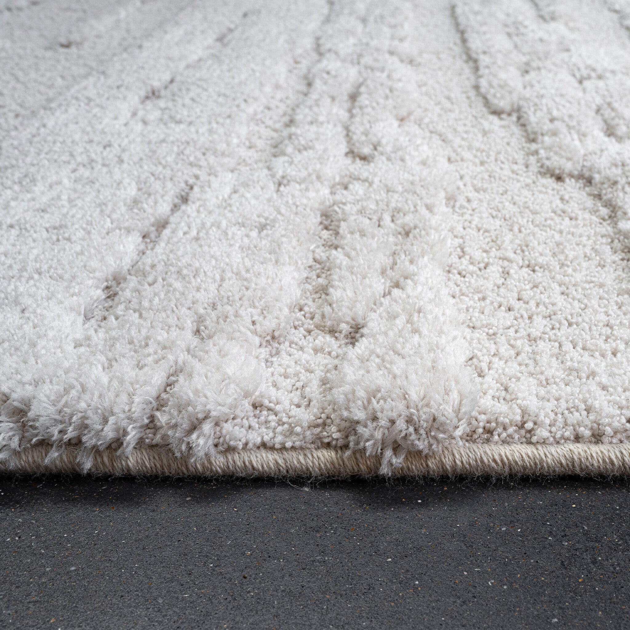 Modern Floor Rug - Lewis White 6191