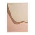 Wool floor rug - Organix Pink/Beige 620