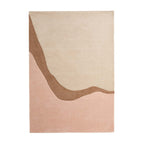 Wool floor rug - Organix Pink/Beige 620