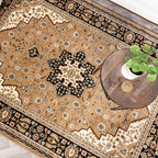 Persian Carpet - Rezah Medallion Brown