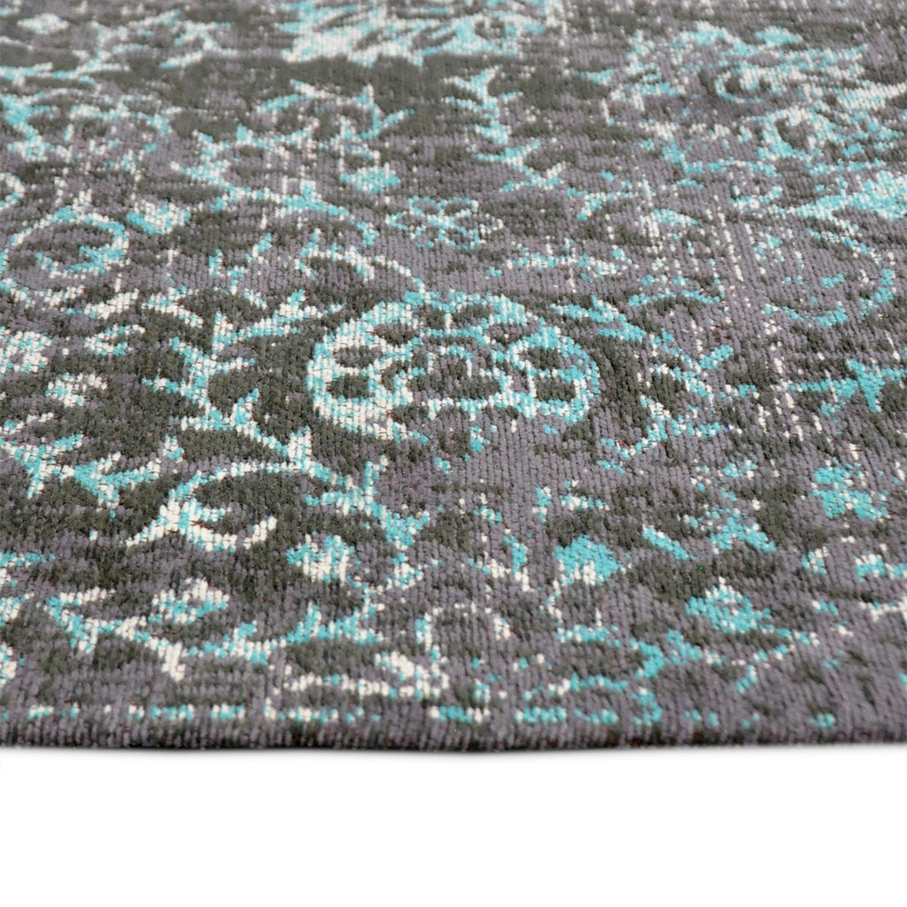 Vintage floor rug - Armand Grey/Blue