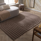 Irregular Rug - Flowy Wavy Taupe