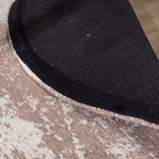 Round abstract rug - Candice Taupe