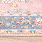 Vintage Rug - Lily Medallion Pink