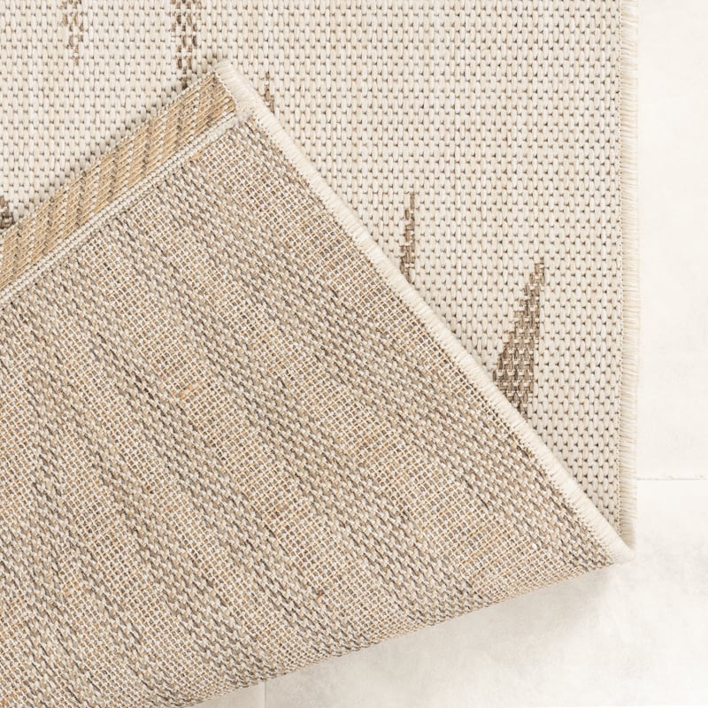 Jute Outdoor Rug - Nomad Leaves Cream