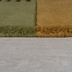 Abstract floor rug - Stracto Lozenge Green/Multicolor