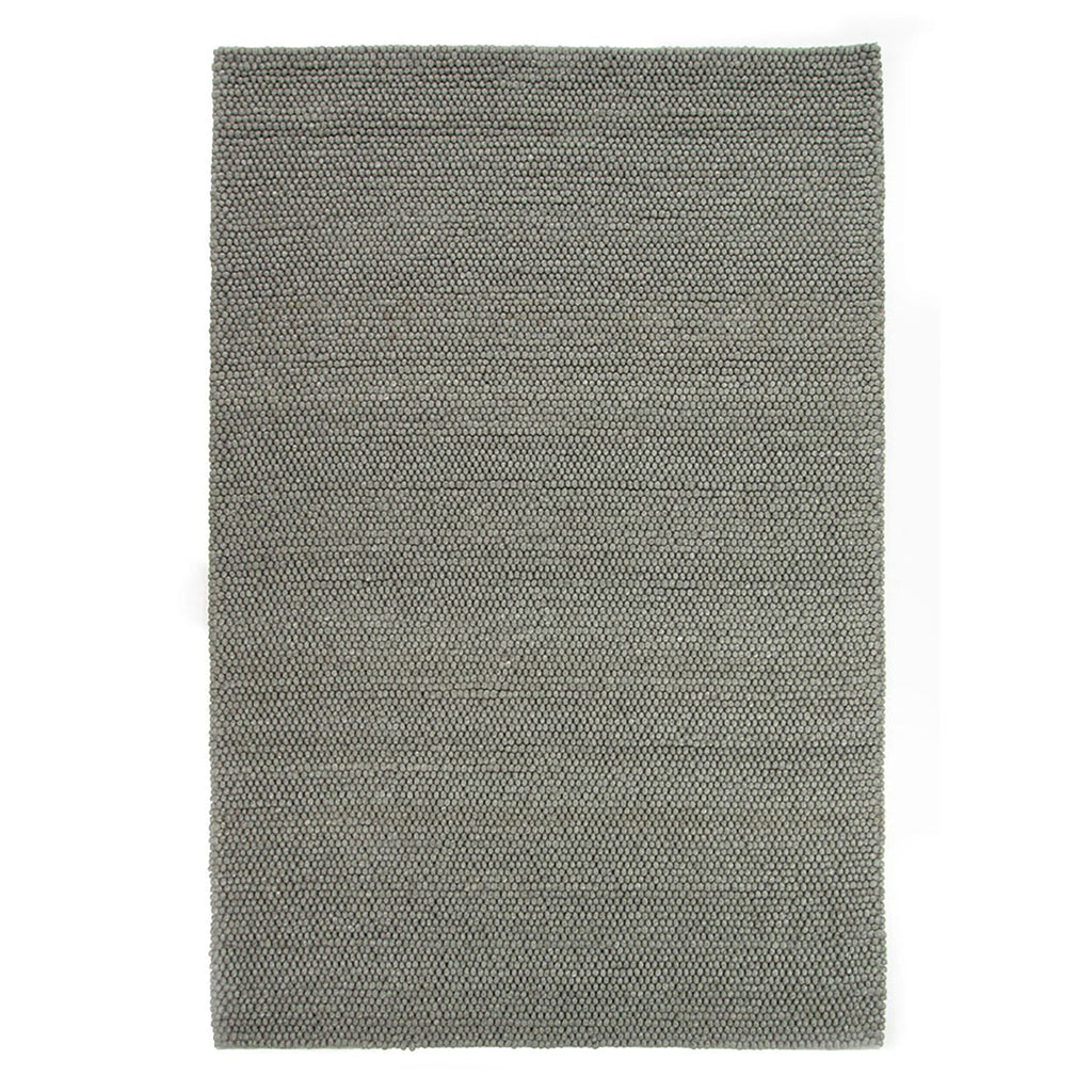 Wool floor rug to measure - New Loop Grey/Green 456