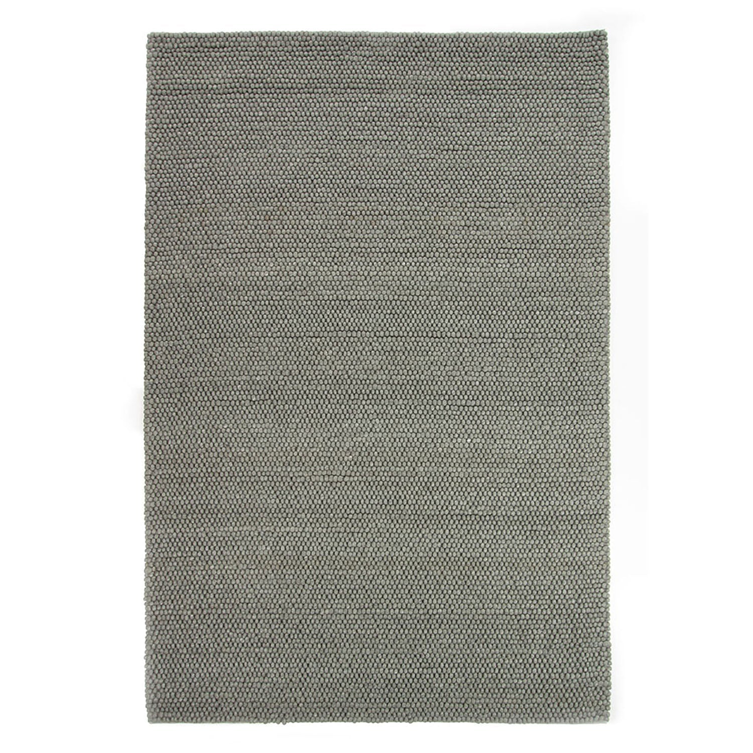 Wool floor rug to measure - New Loop Grey/Green 456