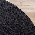 Jute Rug - Fair Round Black