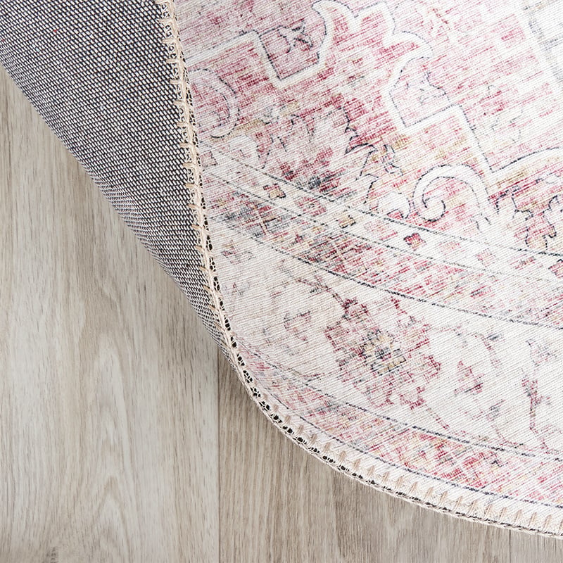 Round Vintage Rug - Lago Pink