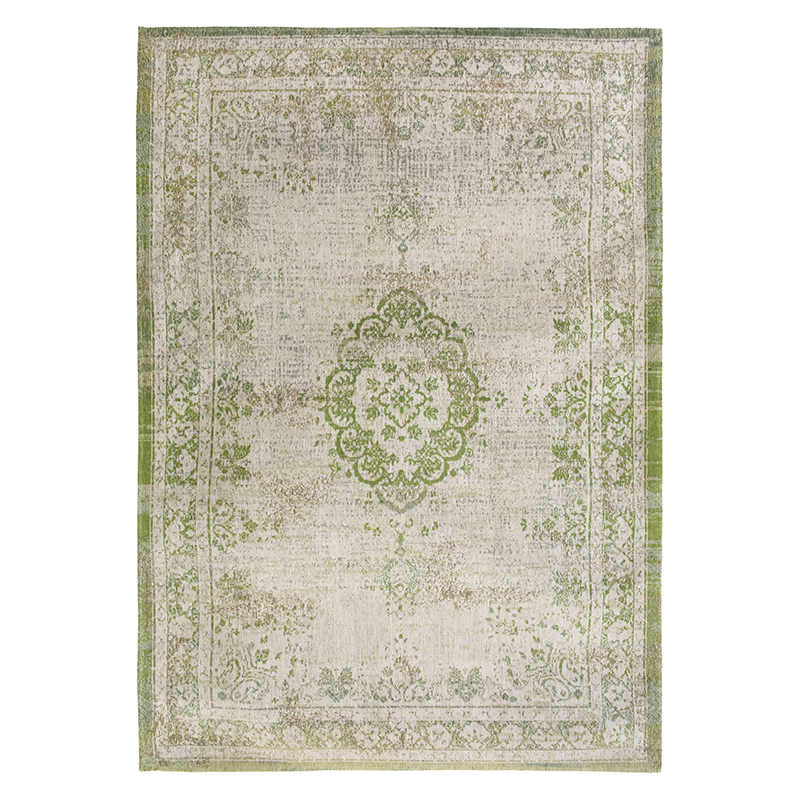 Vintage floor rug - Fading World Medallion Green 9066