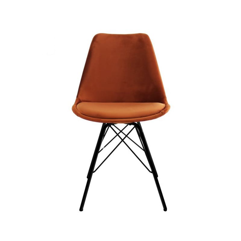 Velvet Chair - Orange