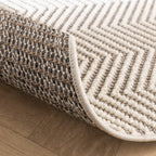 Sustainable floor rug - Lorre Lines Cream/Grey