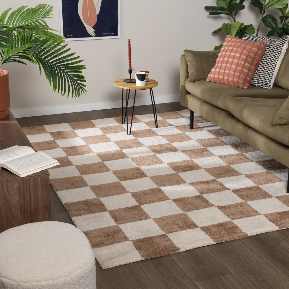 Checkerboard Rug - Blox Beige