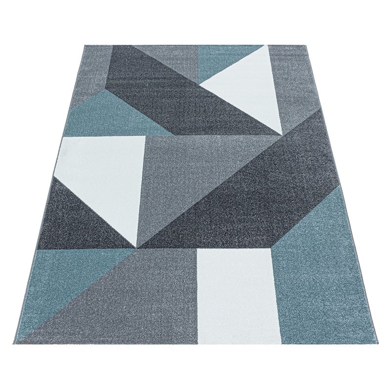 Modern floor rug - Optimism Design Blue/Grey