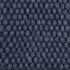 Wool floor rug - New Loop Dark Blue 290