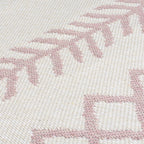 Geometric floor rug - Decio Edie Pink