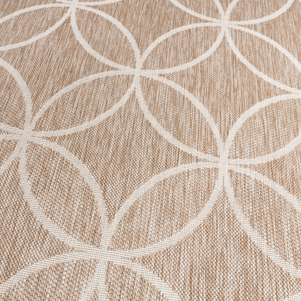 Geometric Outdoor Rug – Faro Ripple Beige