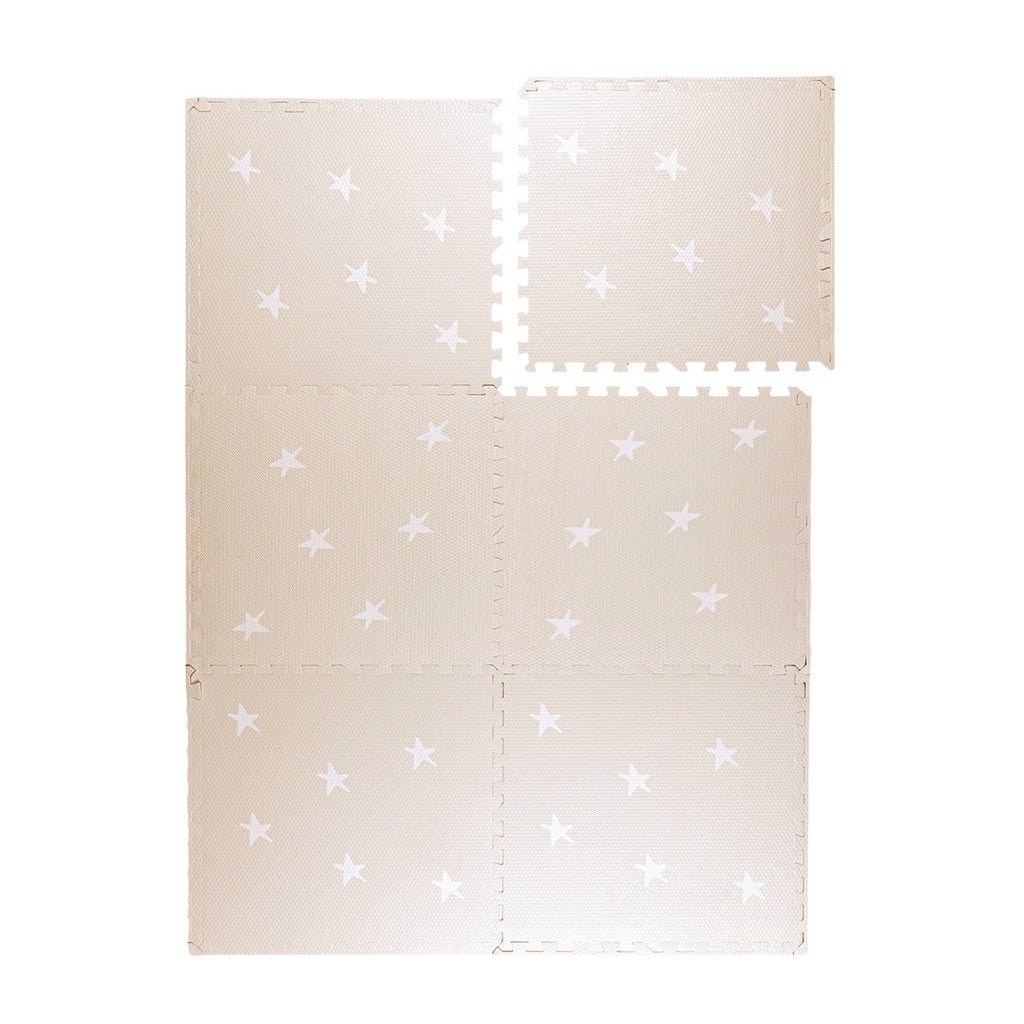 Foam Puzzle Mat – Alfie Stars Grey/Beige