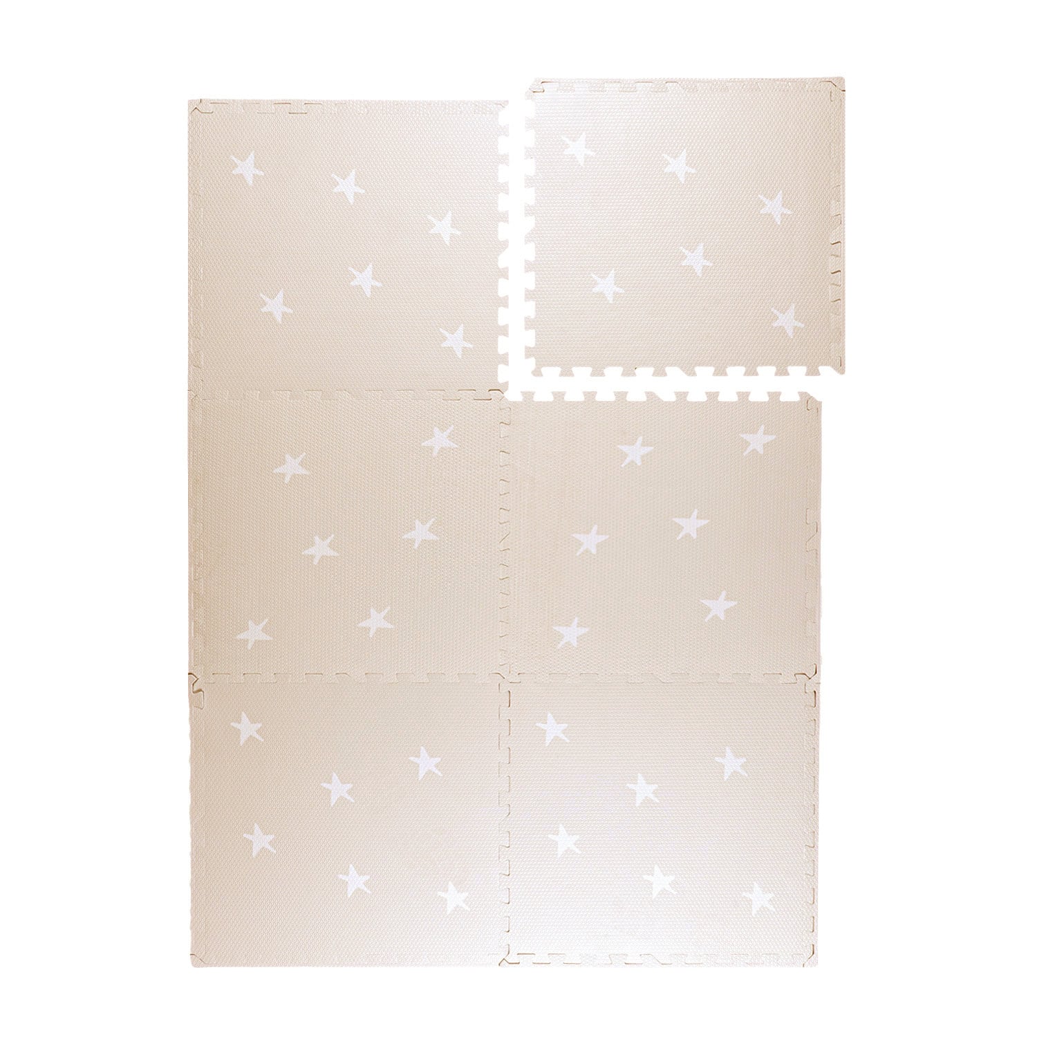 Foam Puzzle Mat – Alfie Stars Grey/Beige